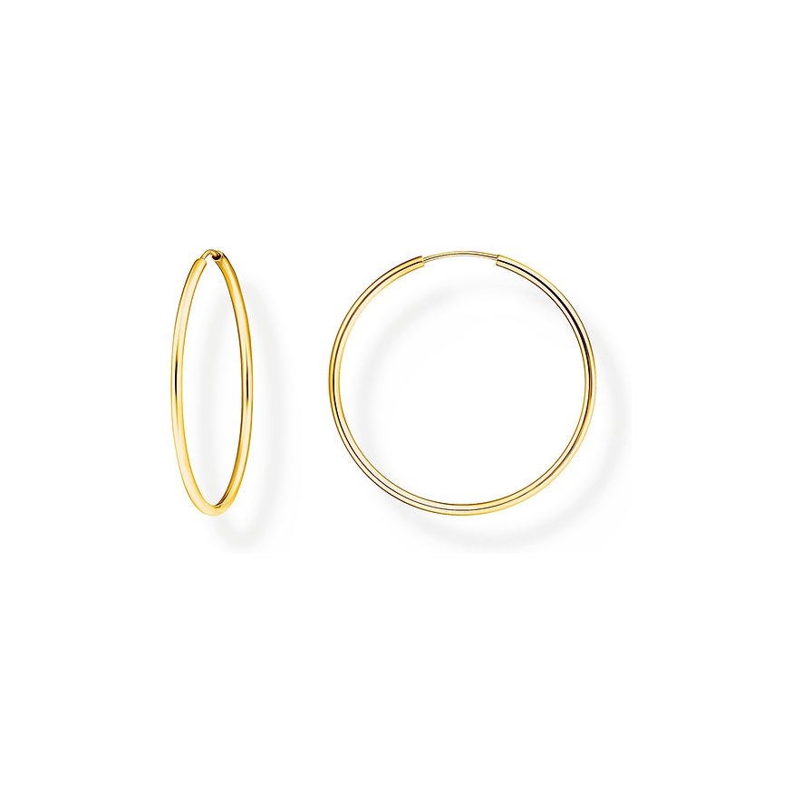 Thomas Sabo Creolen Glam & Soul, Damen, 925er Silber, gold