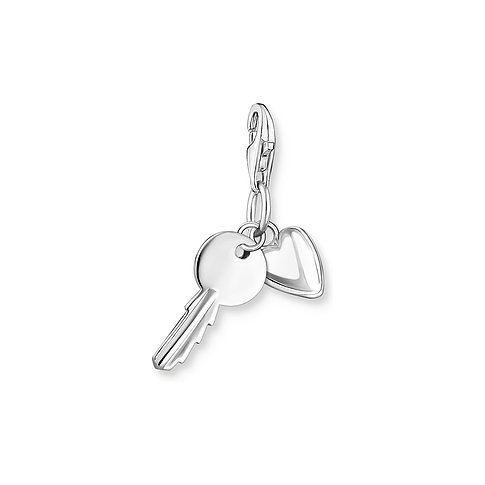 Thomas Sabo Anhänger aus 925er Silber mit Schlüssel und Herz.