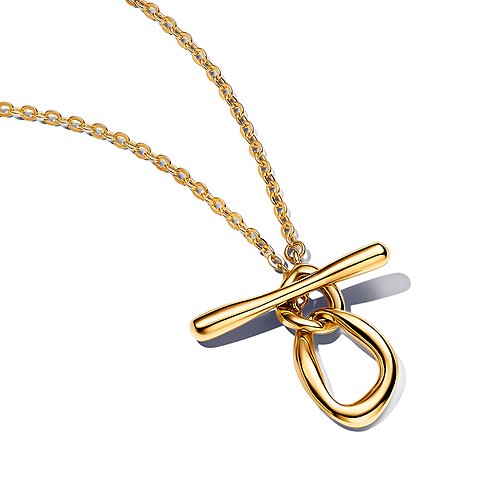 Pandora Halsschmuck aus Metall mit Toggle-Verschluss und Anhänger.