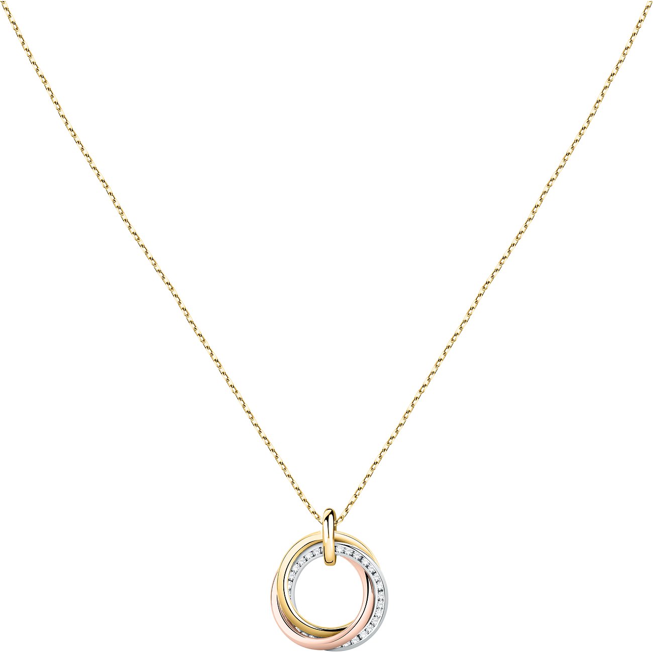 FAVS Halsschmuck aus 375 Gelb-, Weiß- und Roségold mit Zirkonia.