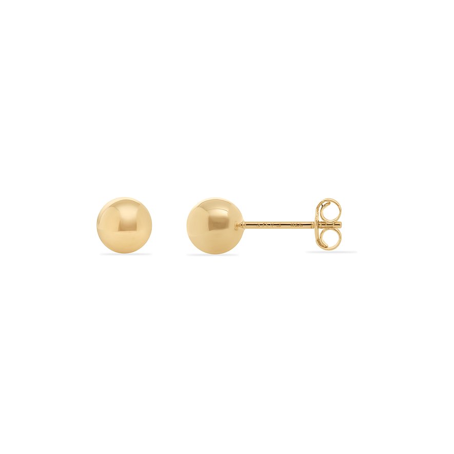 FAVS Ohrstecker aus 375 Gelbgold mit kugelförmigem Design.