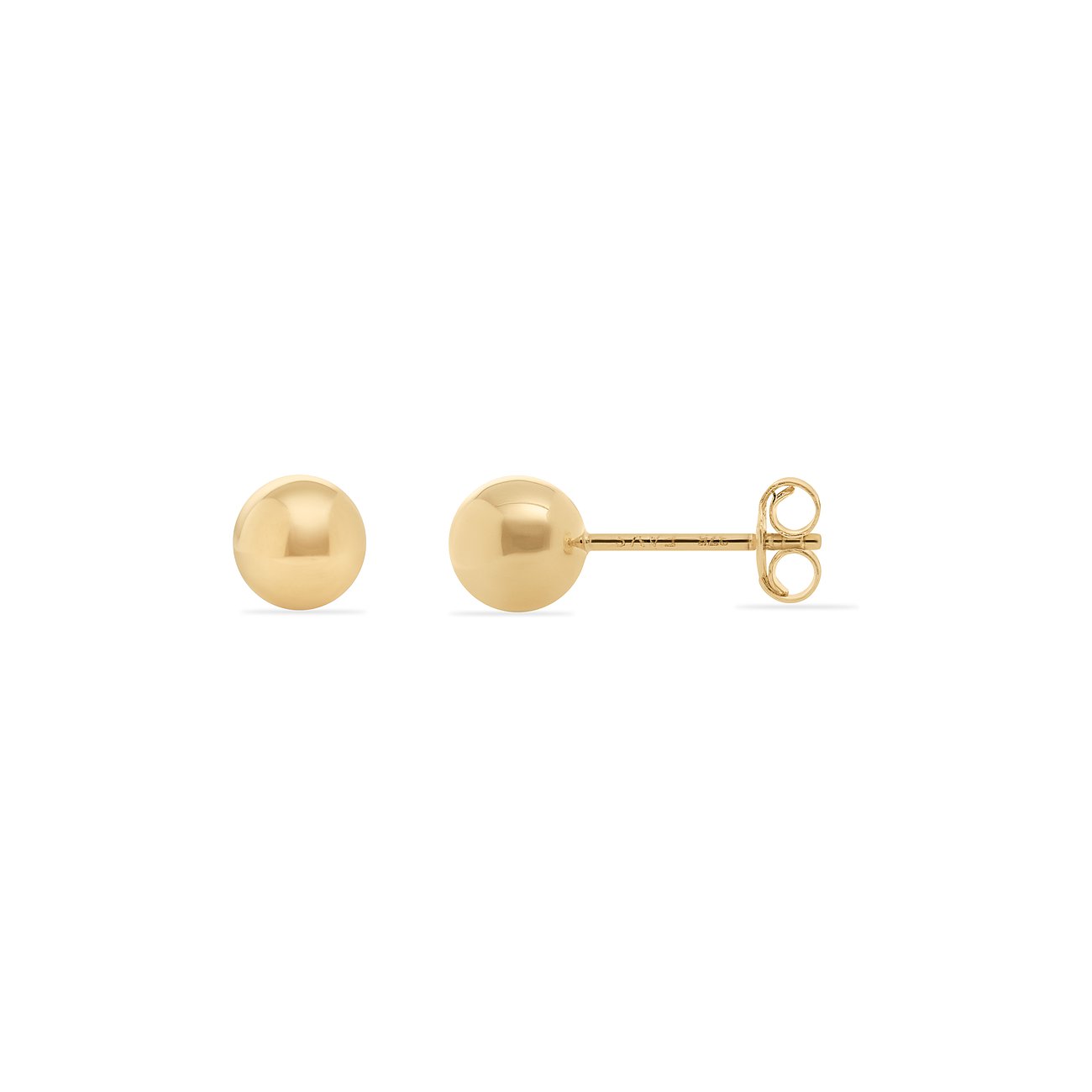 FAVS Ohrstecker aus 375 Gelbgold mit kugelförmigem Design.