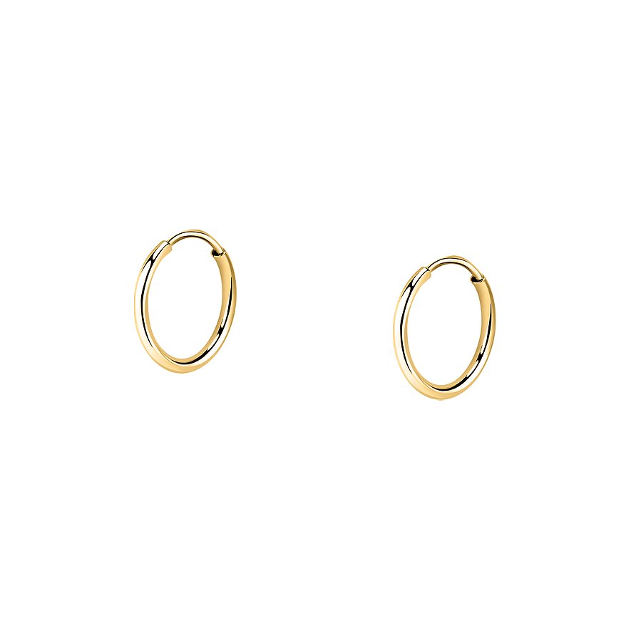 FAVS Creolen, Damen, 375er Gelbgold, gelbgold