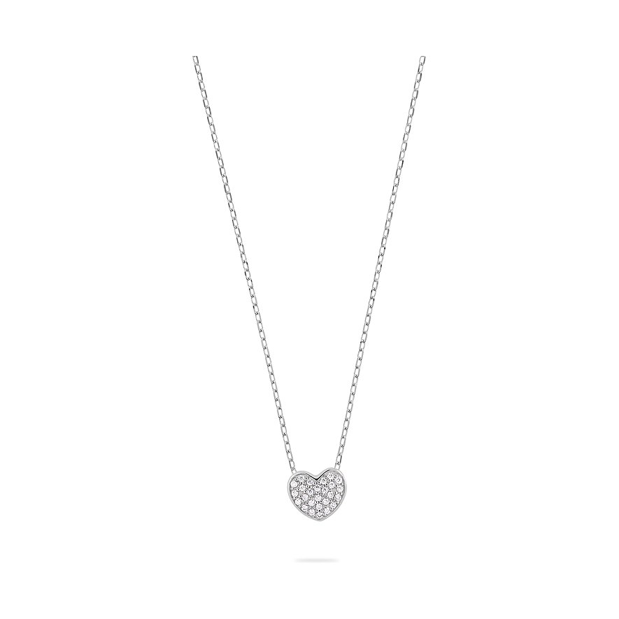 FAVS Kette, Zirkonia, Damen, 375er Weißgold, weißgold
