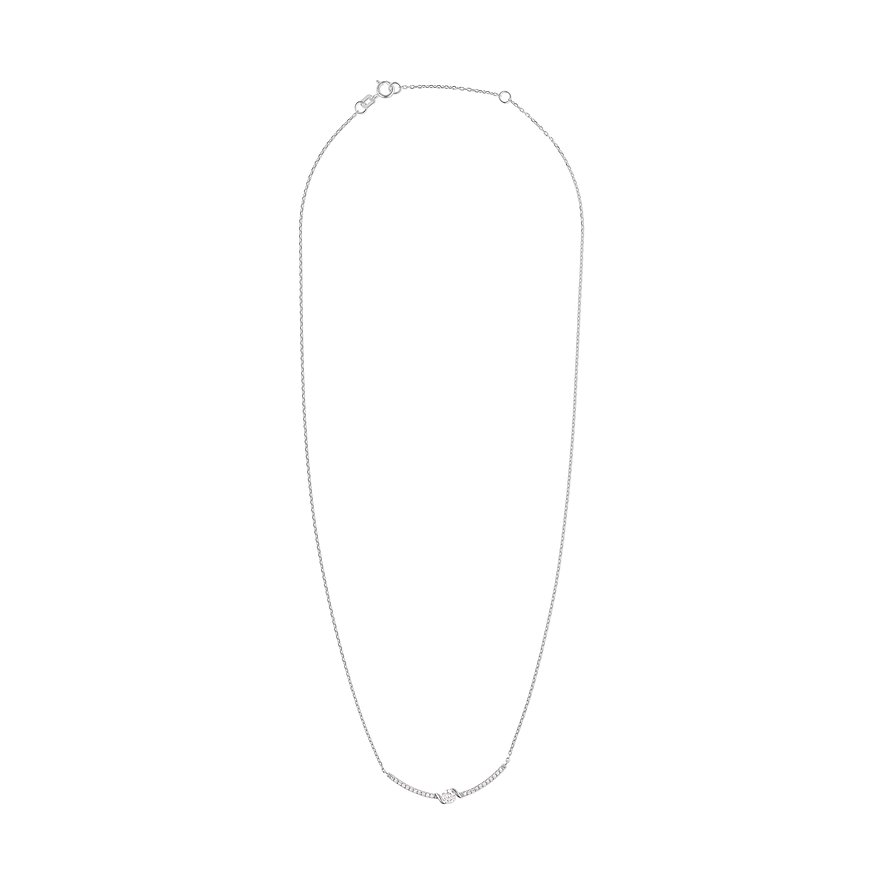 FAVS Halsschmuck aus 375 Weißgold mit Zirkonia.