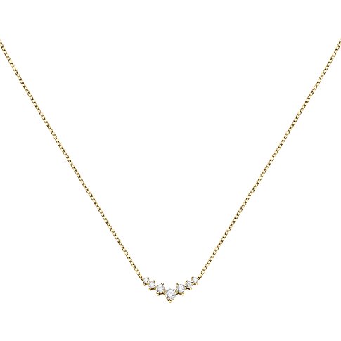 FAVS Halsschmuck aus 375 Gelbgold mit Zirkonia.