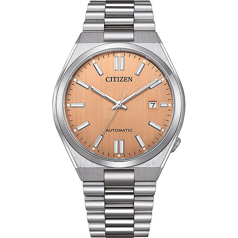 Citizen Herrenuhr mit Edelstahlgehäuse, analog, mit Datumsanzeige.
