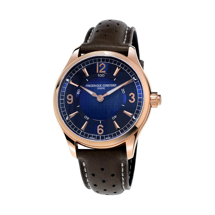 2. Chance - Frederique Constant Smartwatch FC-282AN5B4, Herren, Edelstahl, Armband: Kalbleder, Quarz, analog