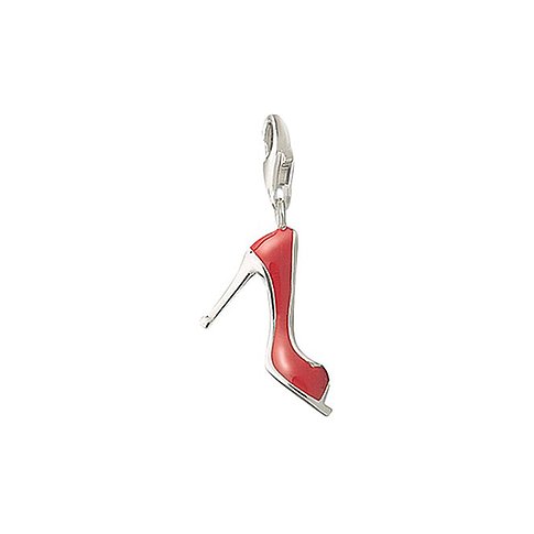 Thomas Sabo Anhängeschmuck aus 925er Silber mit rotem Schuh-Anhänger.