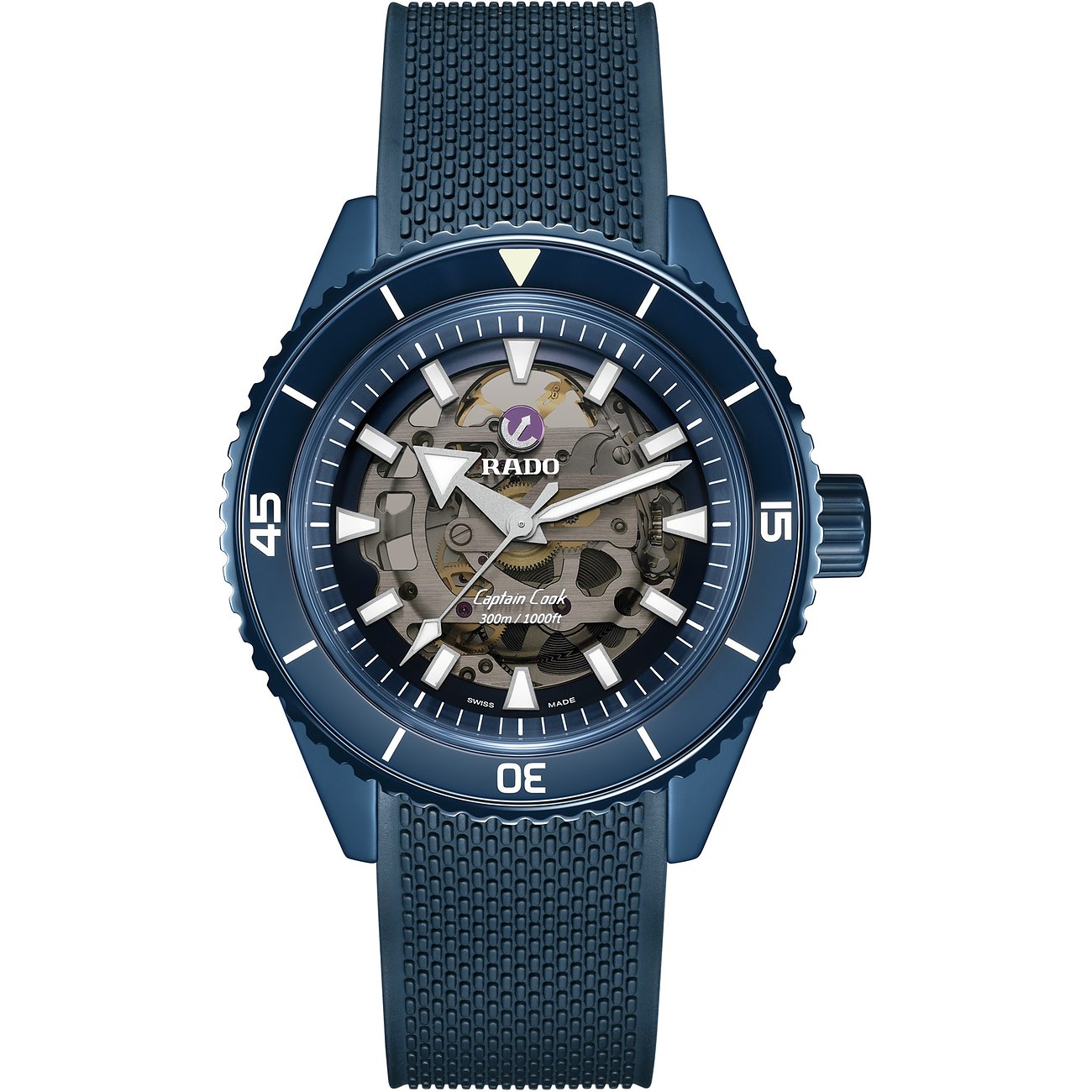 Rado Herrenuhr Captain Cook High-Tech Ceramic Skeleton R32153209