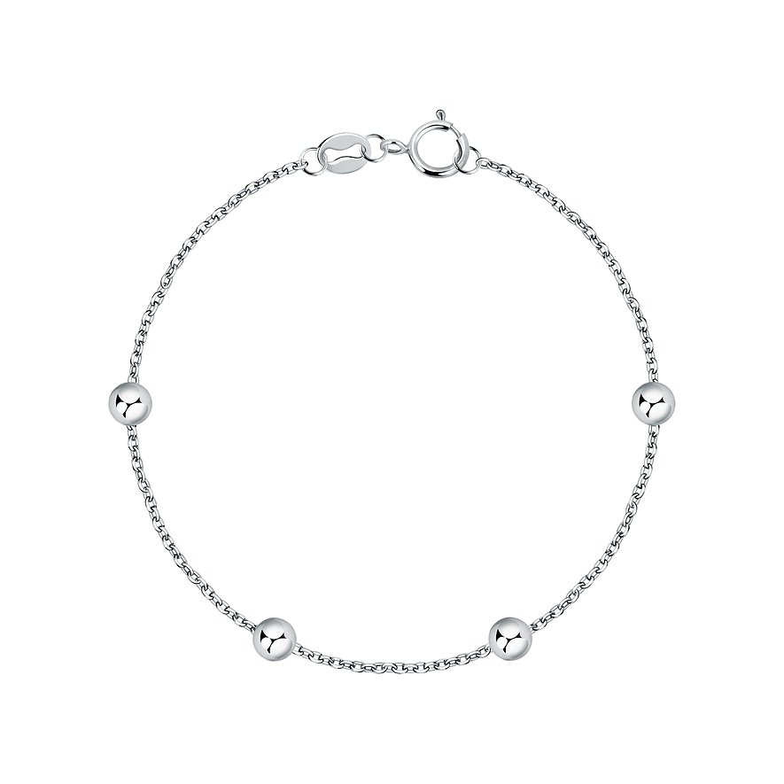 FAVS Armband, Damen, 925er Silber, silber, Verschluss: Federring