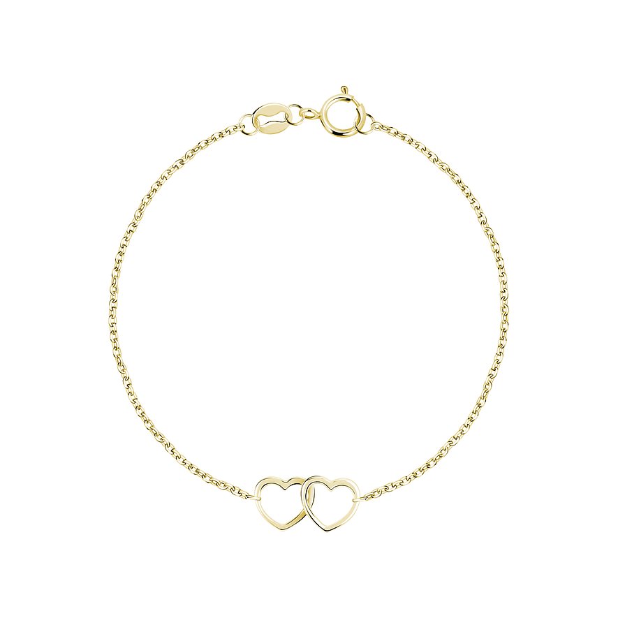 FAVS Armband, Damen, 925er Silber, gelbgold