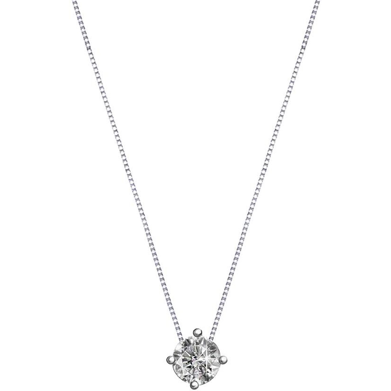 Collier FAVS en argent 925 avec zircone.