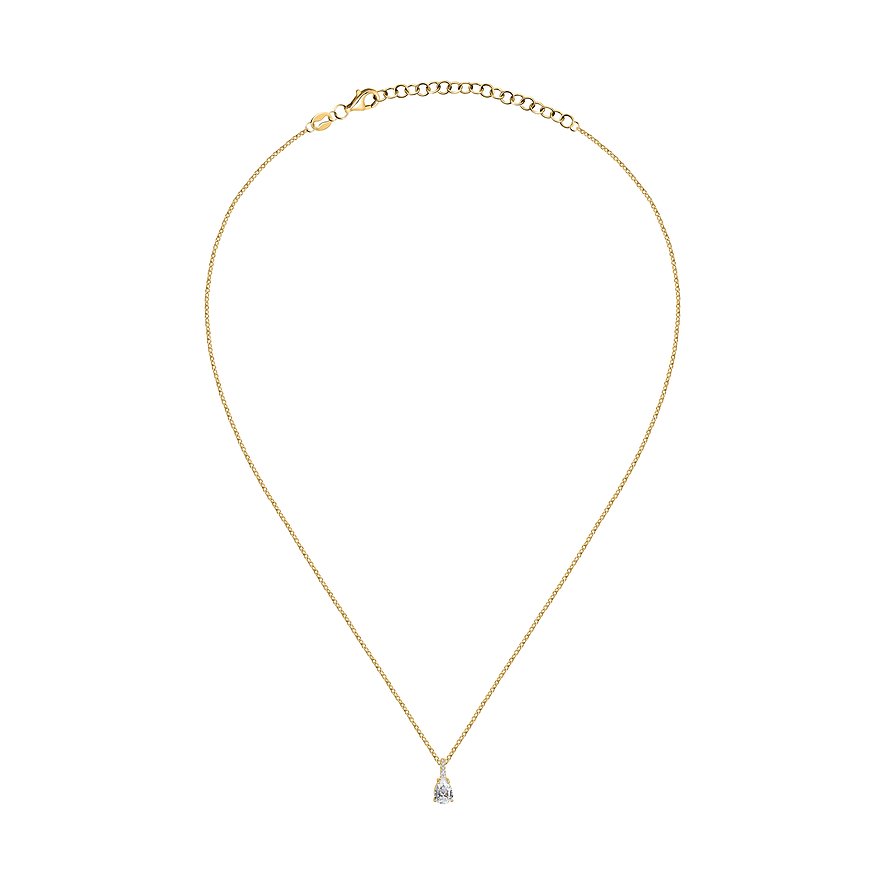 Collana FAVS in argento Sterling 925 con ciondolo in zircone e chiusura a moschettone.