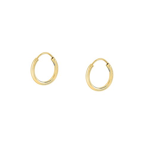 FAVS Ohrringe aus 925er Silber, goldfarben.