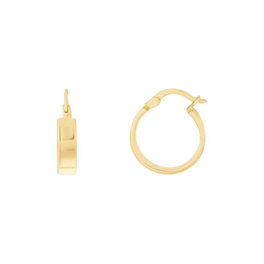 FAVS Creolen, Damen, 925er Silber, gold