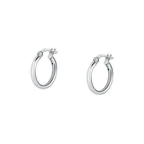 Boucles d'oreilles FAVS en argent 925, poli.