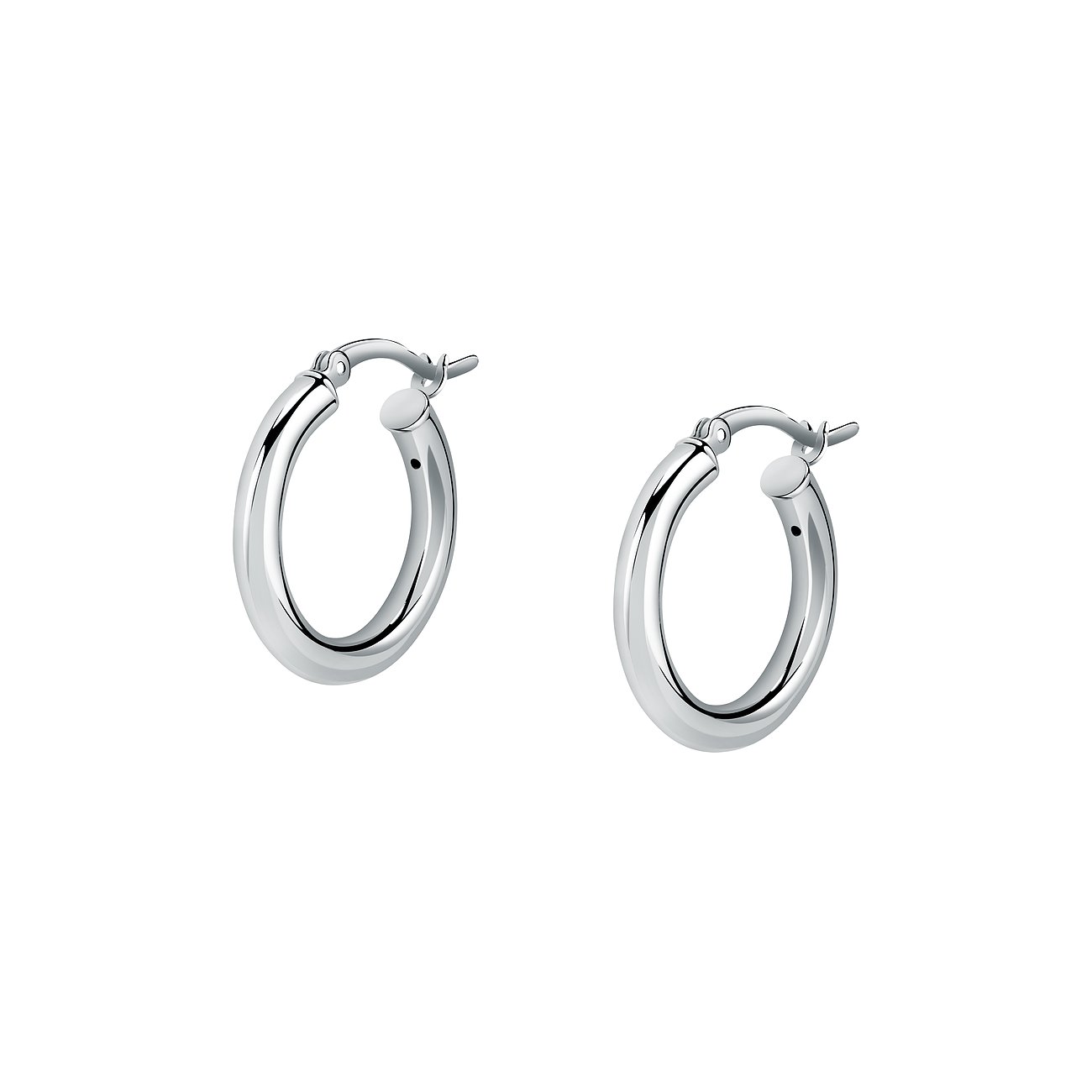 FAVS øreringe af 925 sterling sølv, poleret, oval.