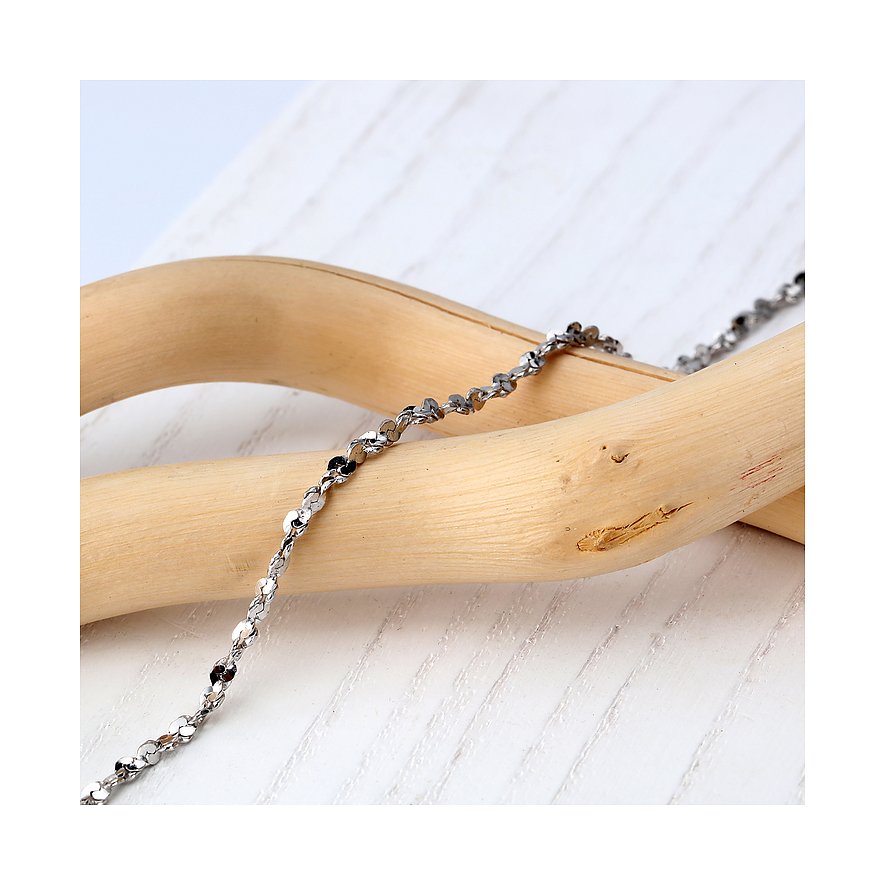 FAVS Armband aus 925er Silber mit flachen Gliedern.