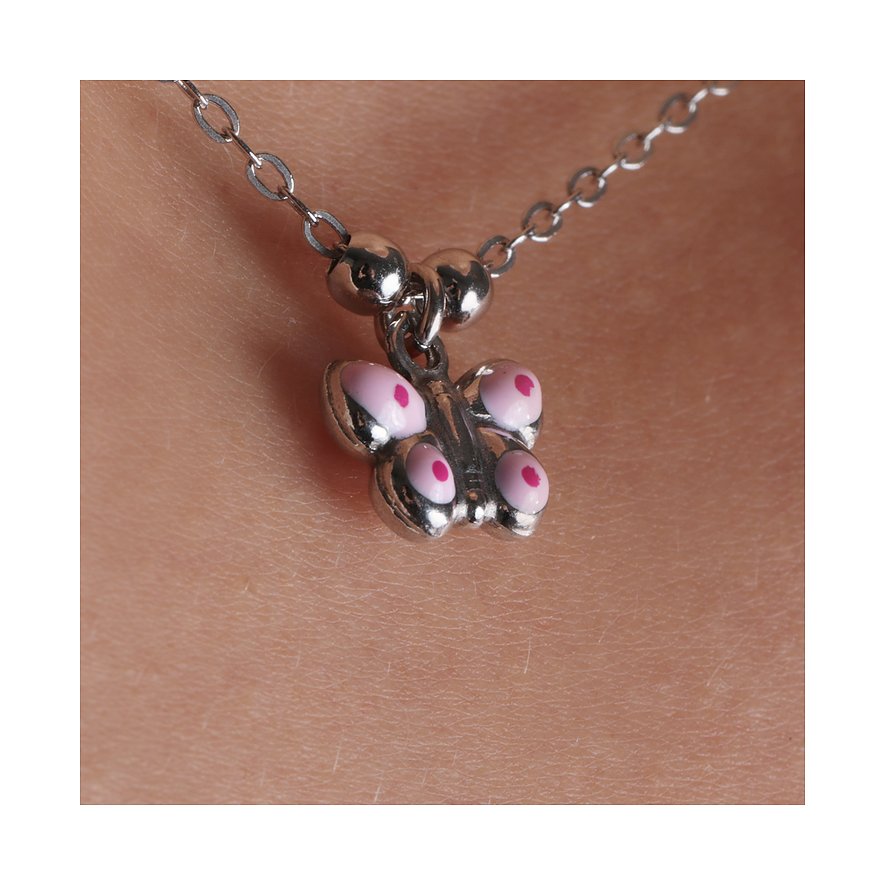 Collana FAVS in argento 925 con ciondolo a farfalla.