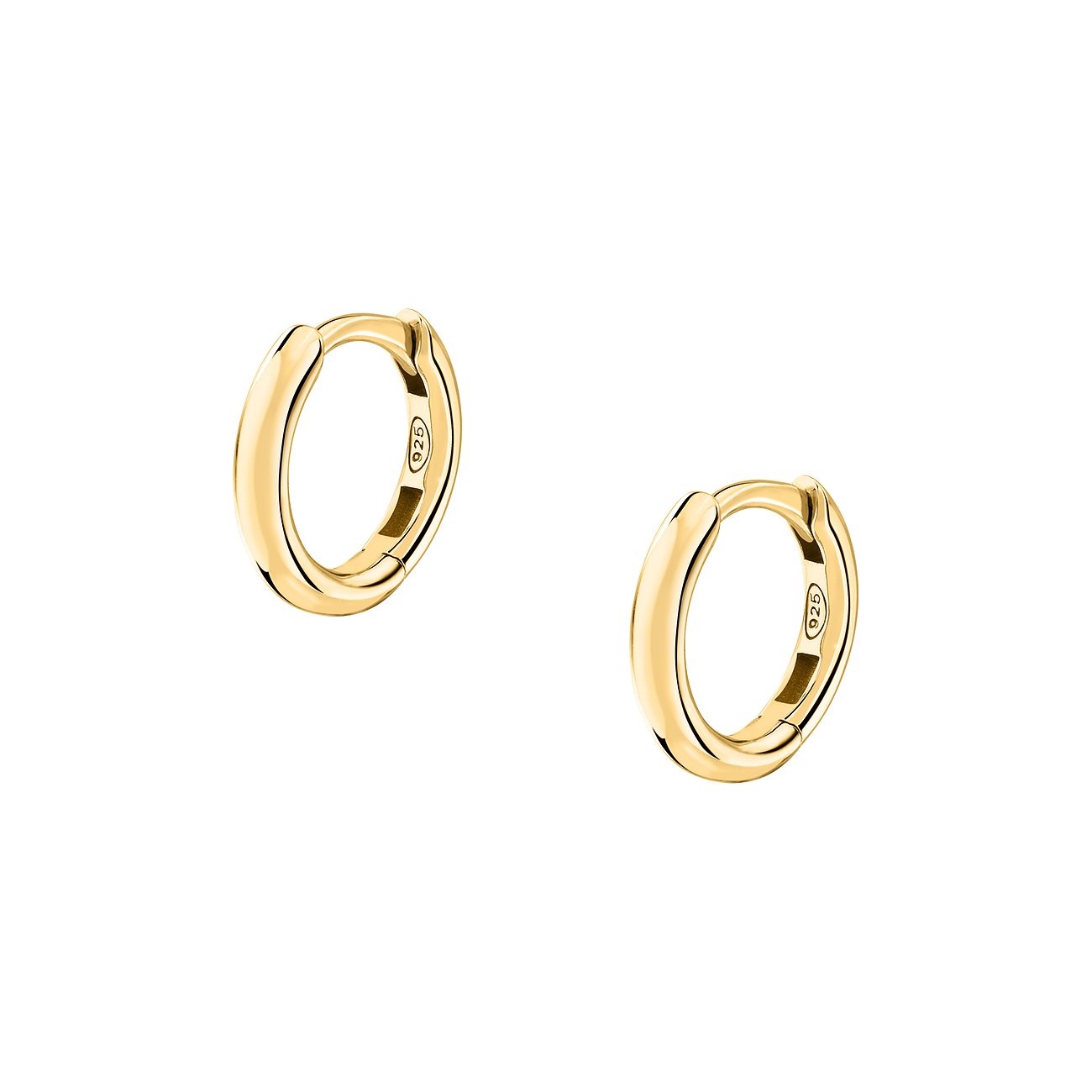 FAVS örhängen i 925 sterlingsilver, guldfärgade.