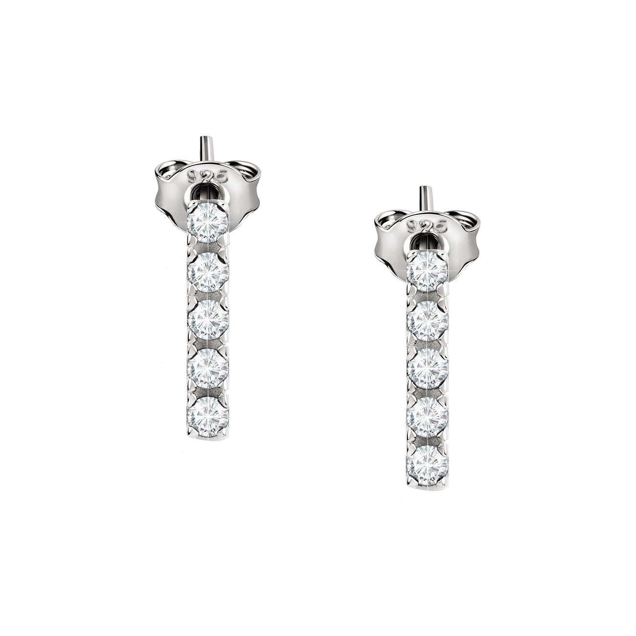Orecchini FAVS in argento 925 con zircone cubico.
