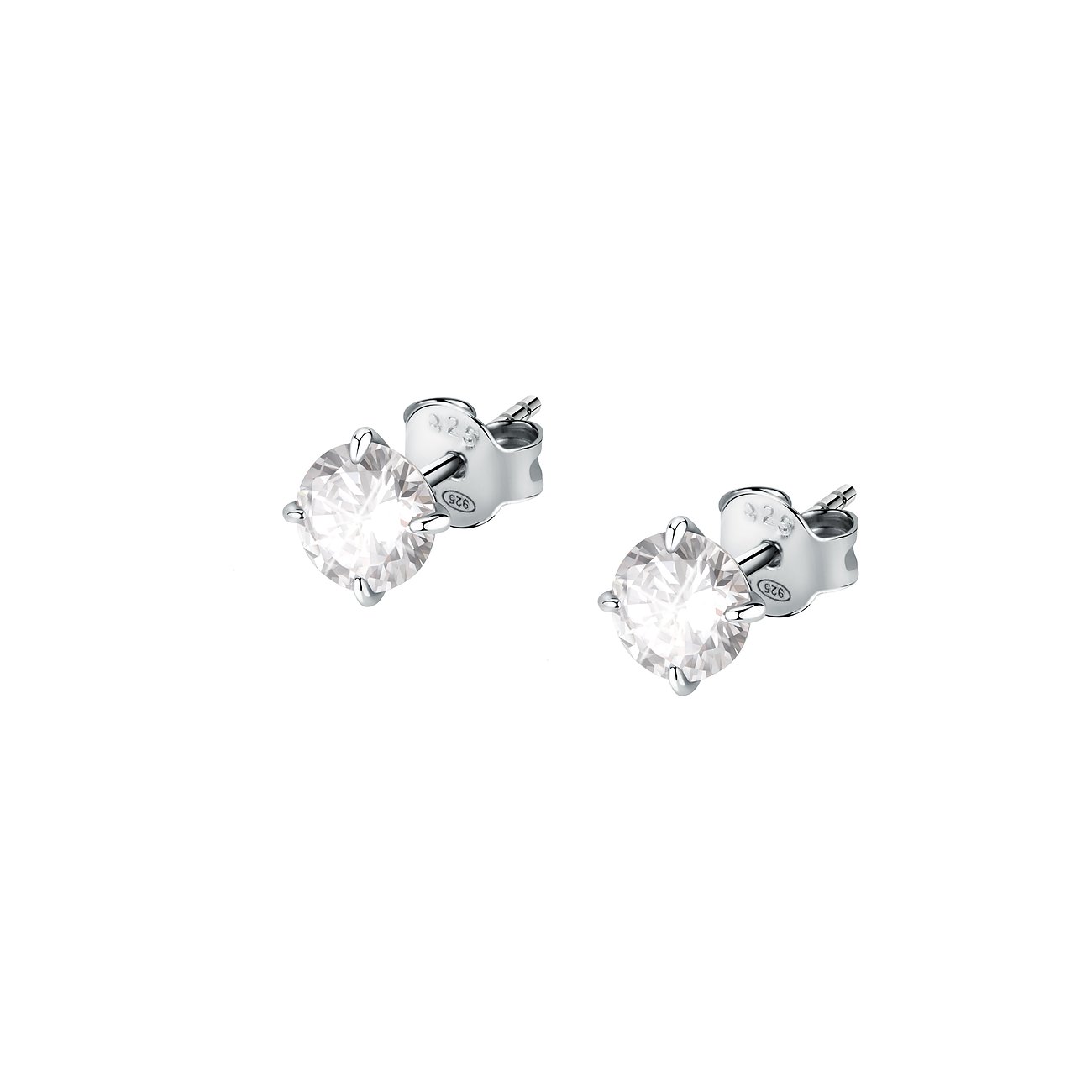 Orecchini a lobo FAVS in argento 925 con zirconi.
