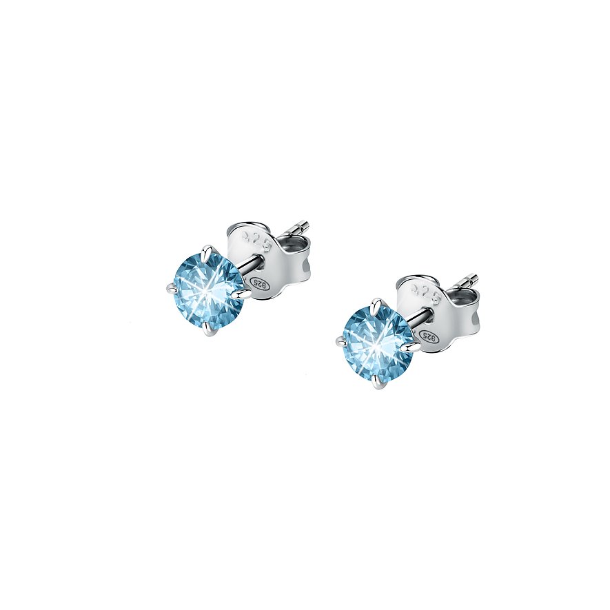 FAVS Ohrstecker, Zirkonia, Damen, 925er Silber, silber
