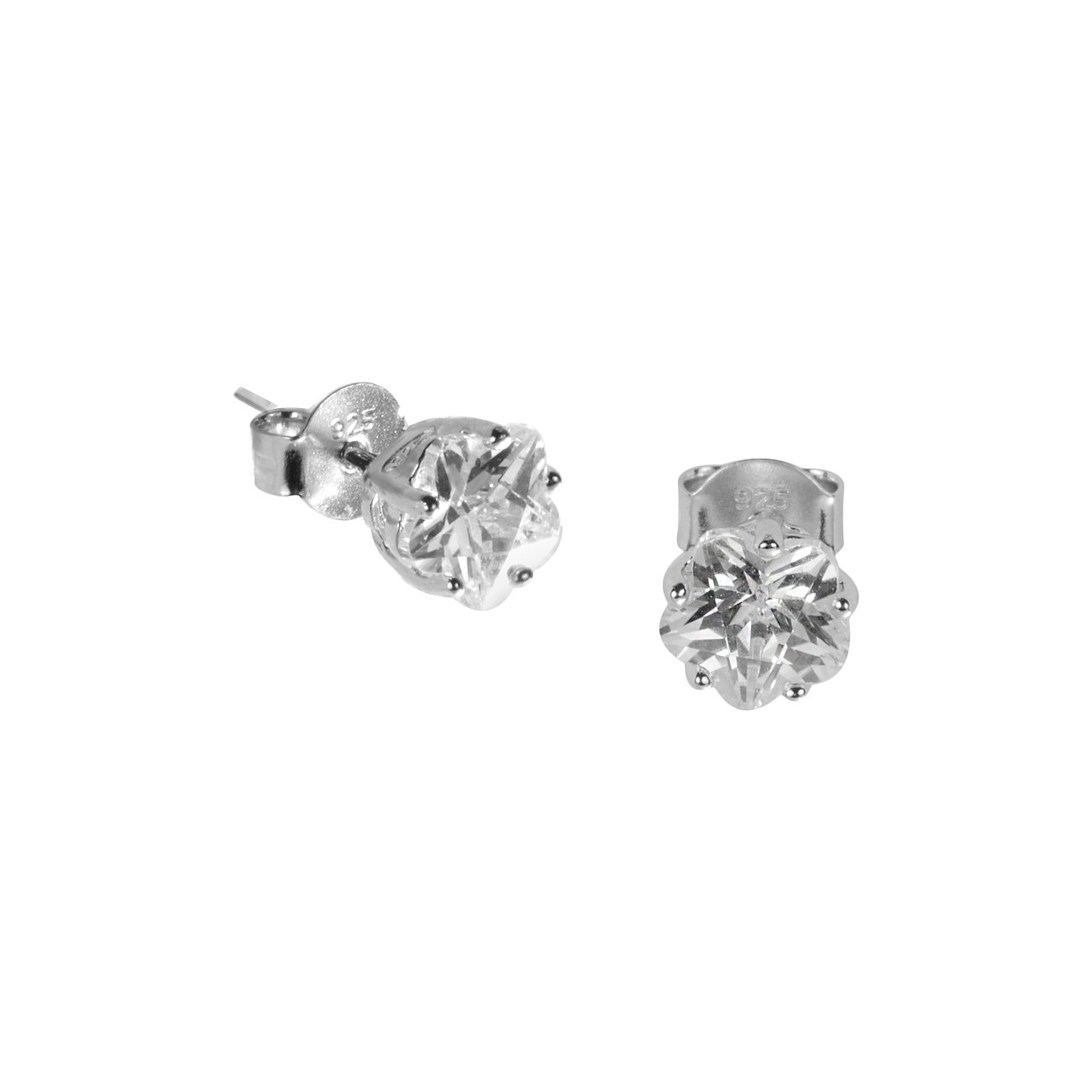 Orecchini a lobo FAVS in argento 925 con zirconi.