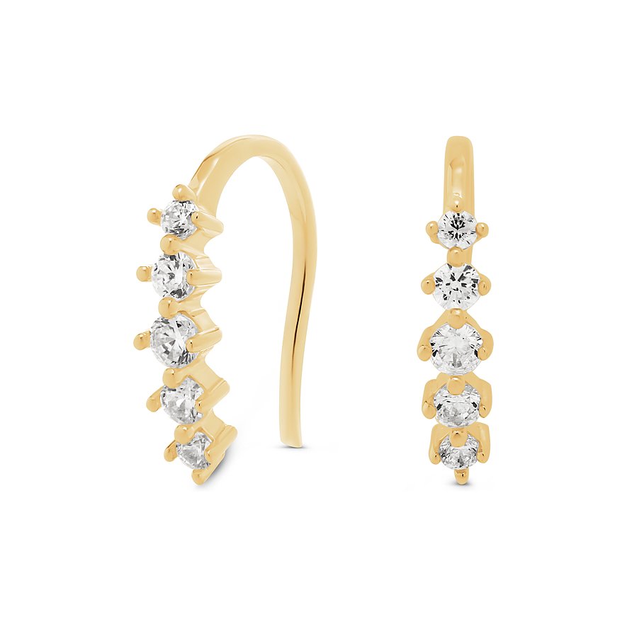 FAVS Ohrringe aus 375 Gelbgold mit Zirkonia.