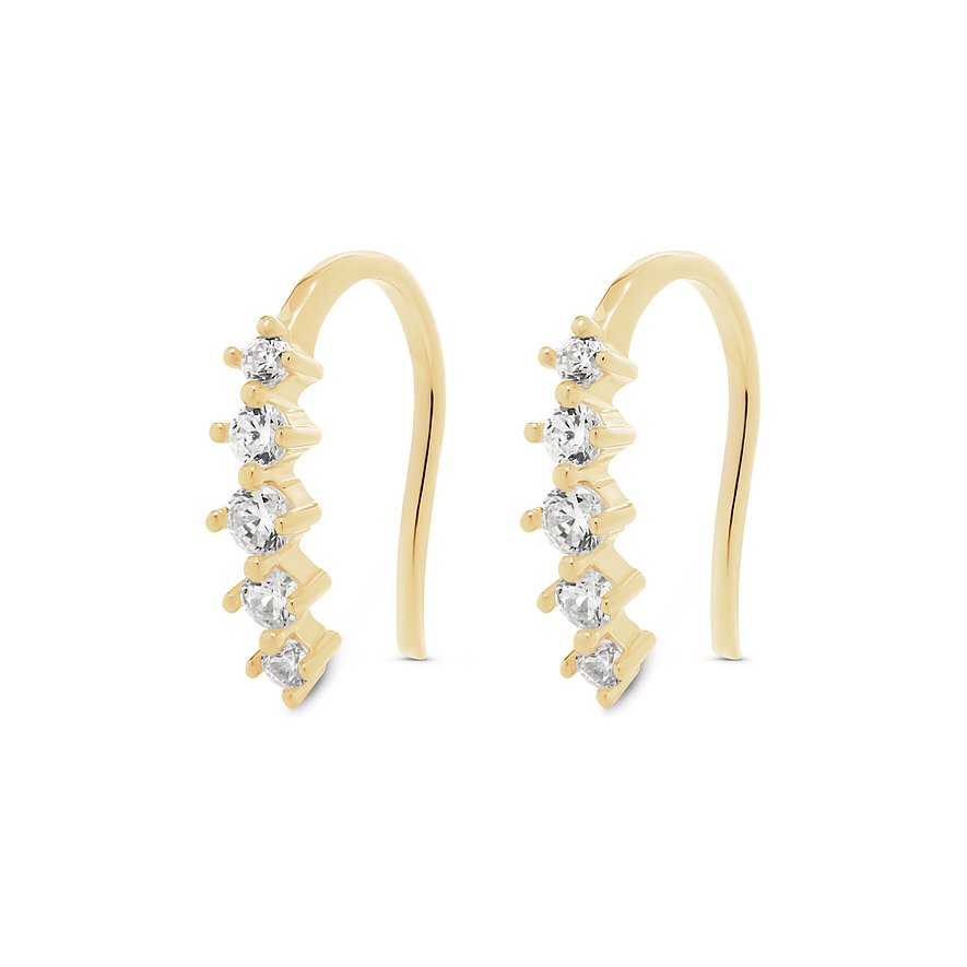 FAVS Ohrringe aus 375 Gelbgold mit Zirkonia.