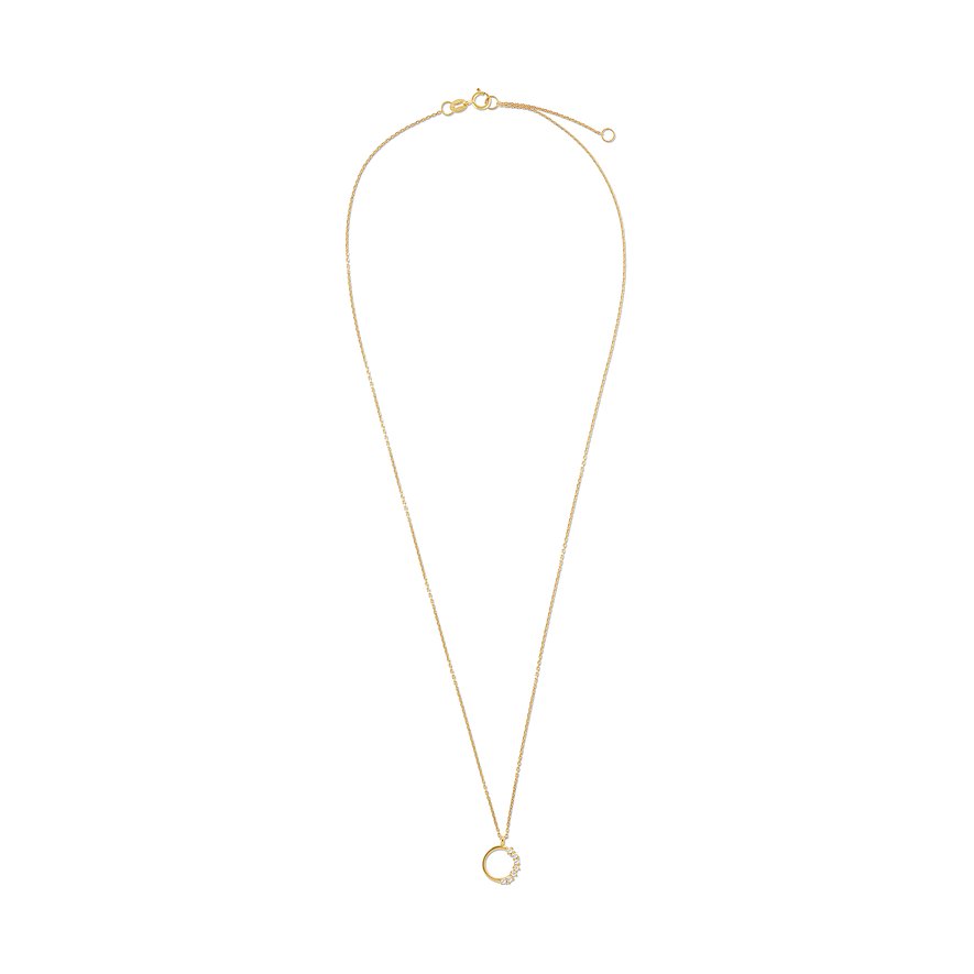 FAVS Halsschmuck aus 375 Gelbgold mit Zirkonia.