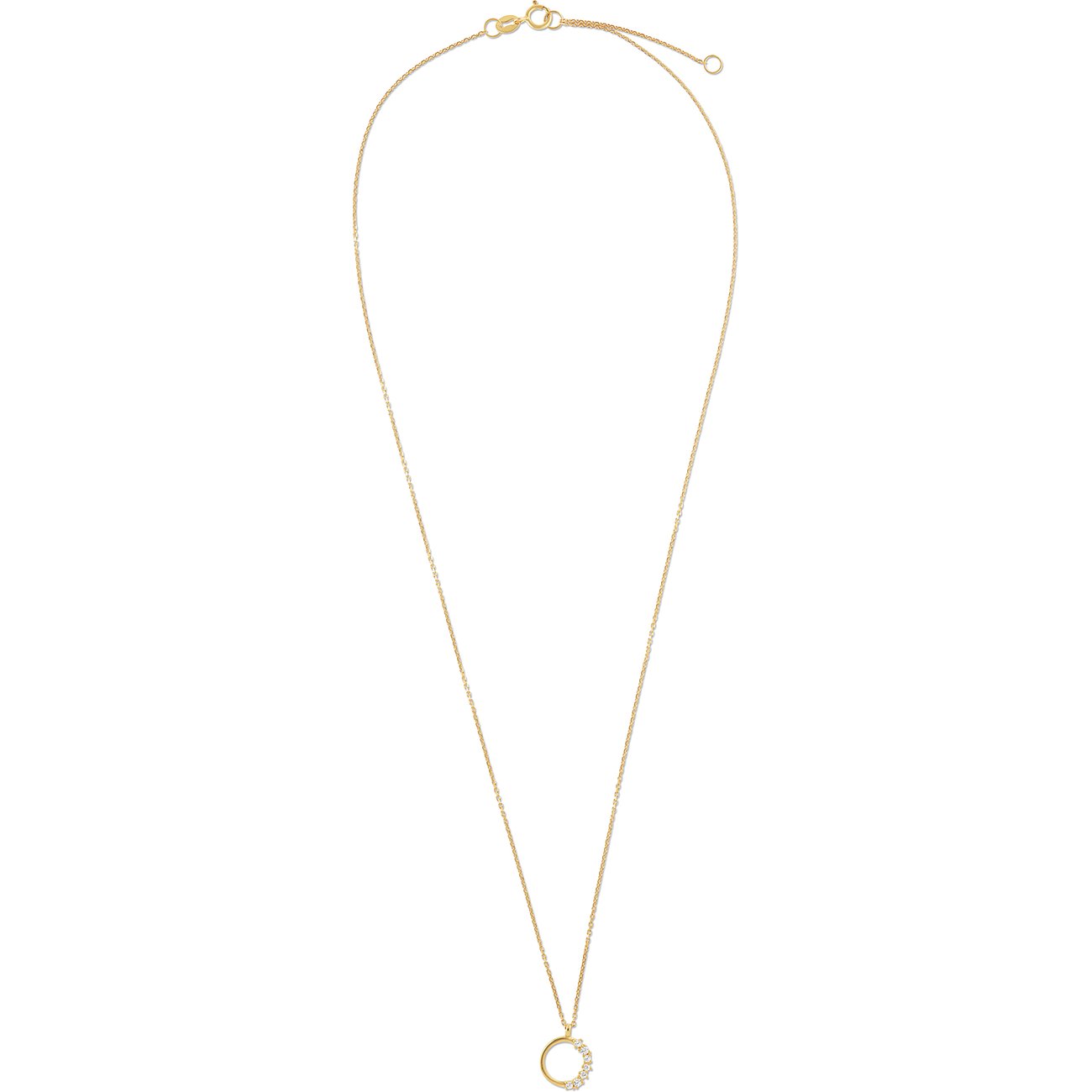 FAVS Halsschmuck aus 375 Gelbgold mit Zirkonia.