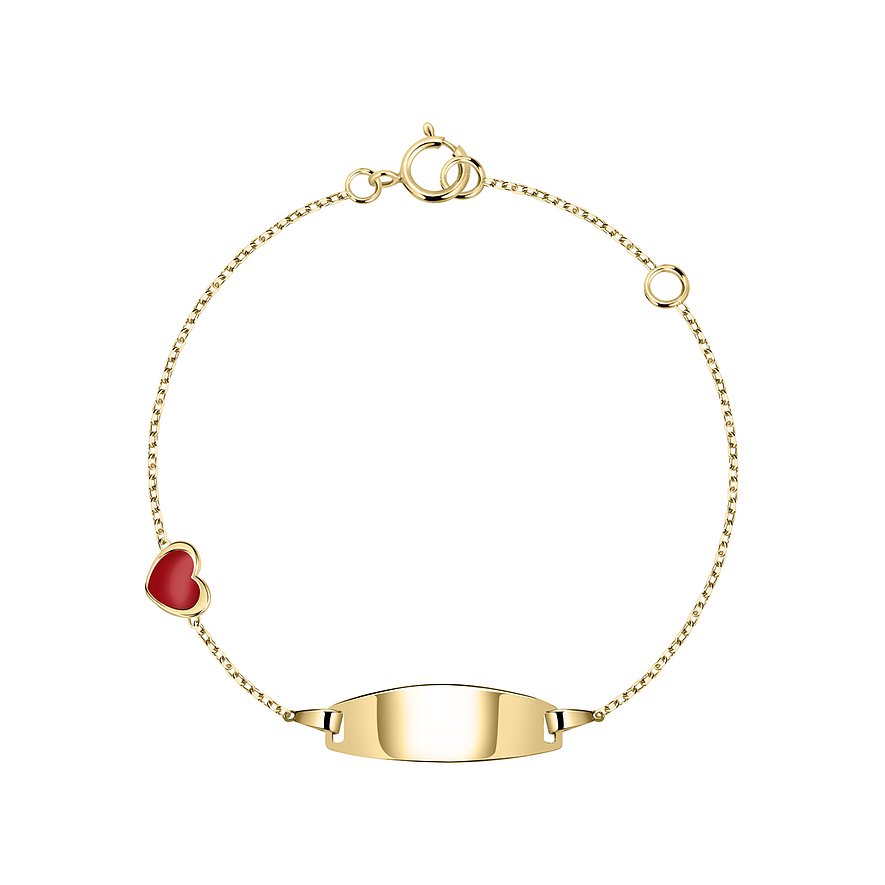 FAVS Little Friends I.D.-Armband, Mädchen, 375er Gelbgold, gelbgold