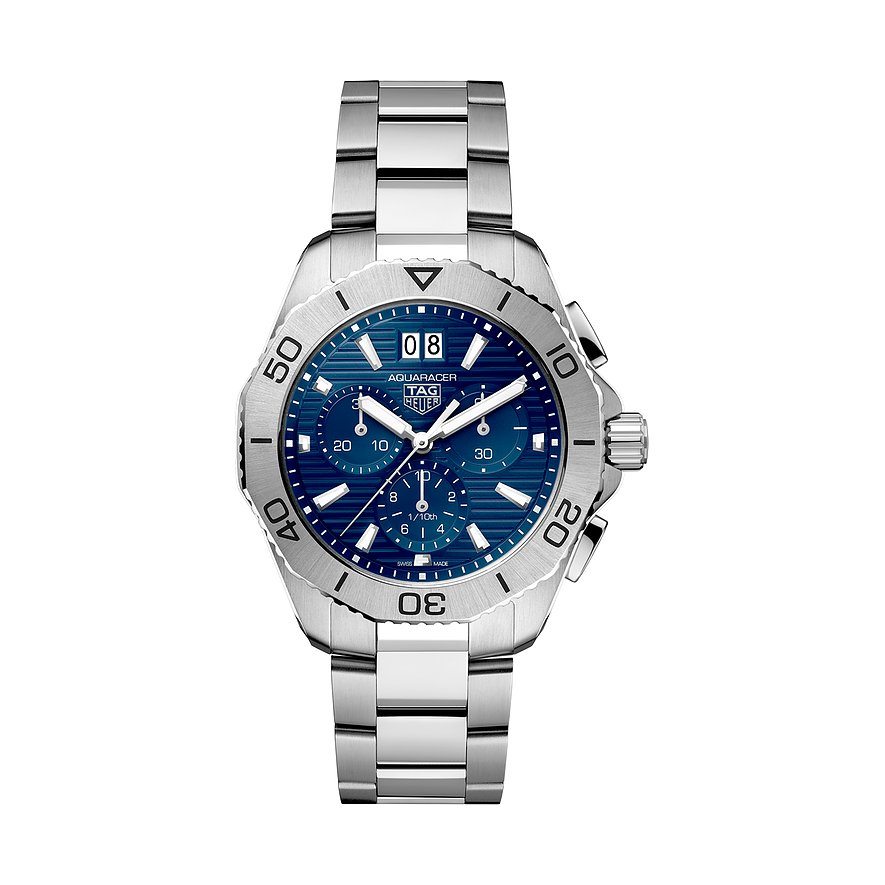 TAG Heuer Chronograph Aquaracer Professional 200 Chronograph CBP1113.BA0627, Herren, Edelstahl, Armband: Edelstahl, analog