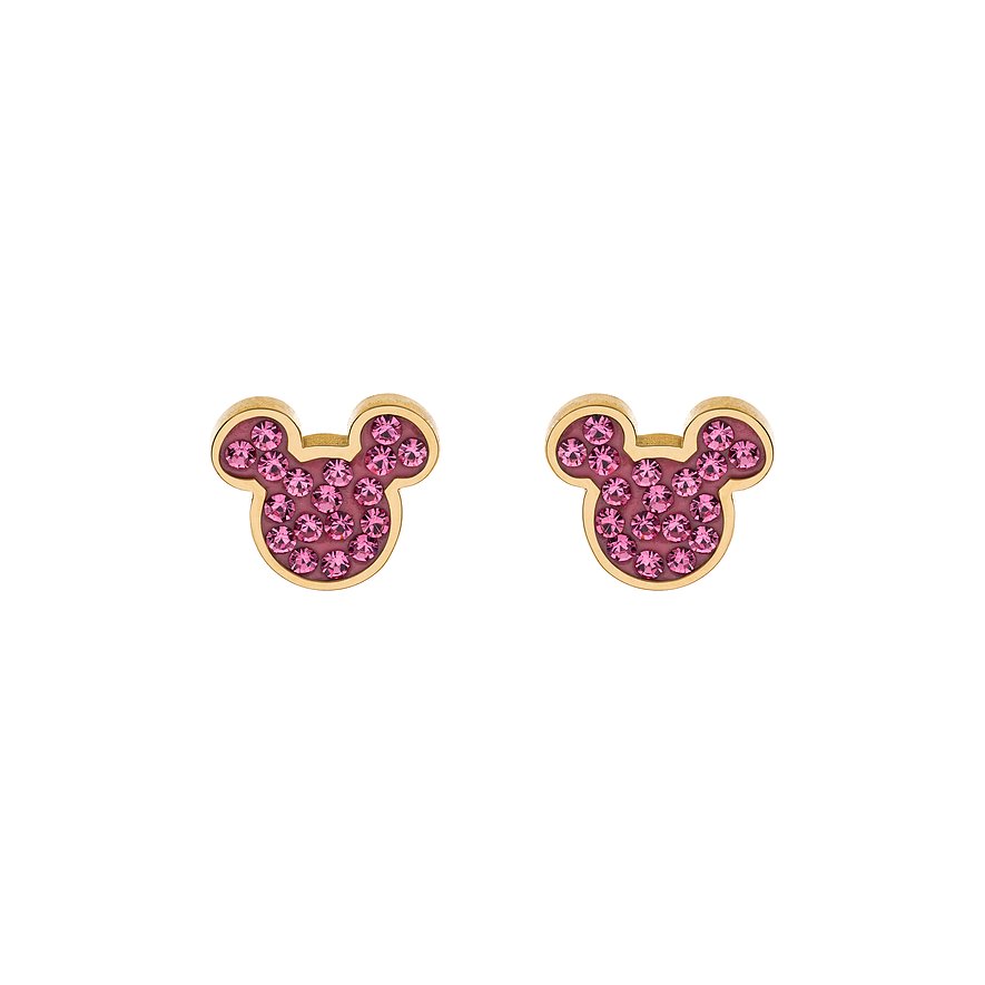 disney boucles d'oreilles à fermoir à poussette e600178yrpl.b-cs acier inoxydable