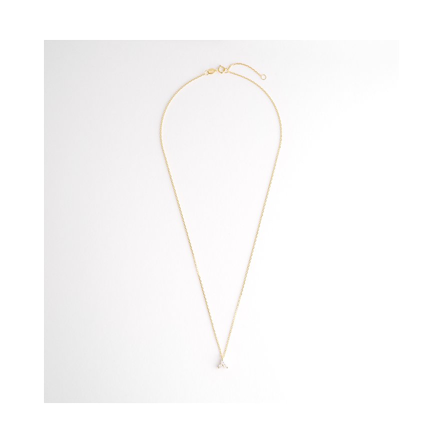 FAVS Halsschmuck aus 375 Gelbgold mit Zirkonia.