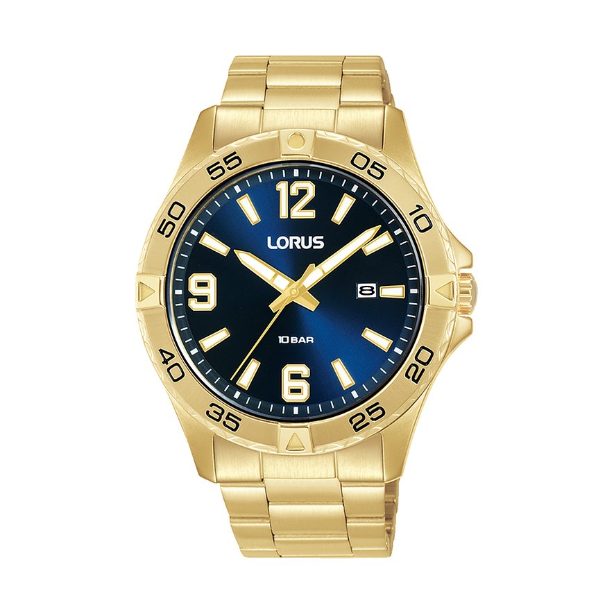 Lorus Herrenuhr Sport RH990QX9, Herren, Edelstahl, Armband: Metall, Quarz, analog