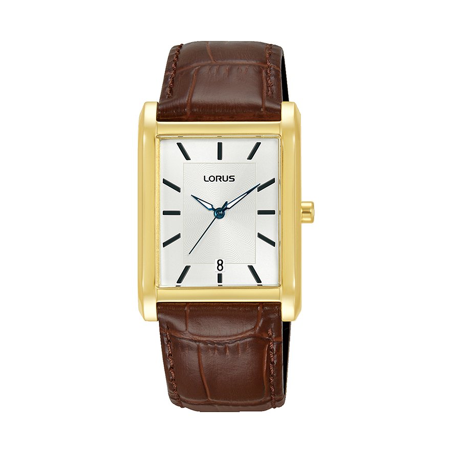 Lorus Damenuhr Classic RH940RX9, Damen, Edelstahl, Armband: Leder, Quarz, analog