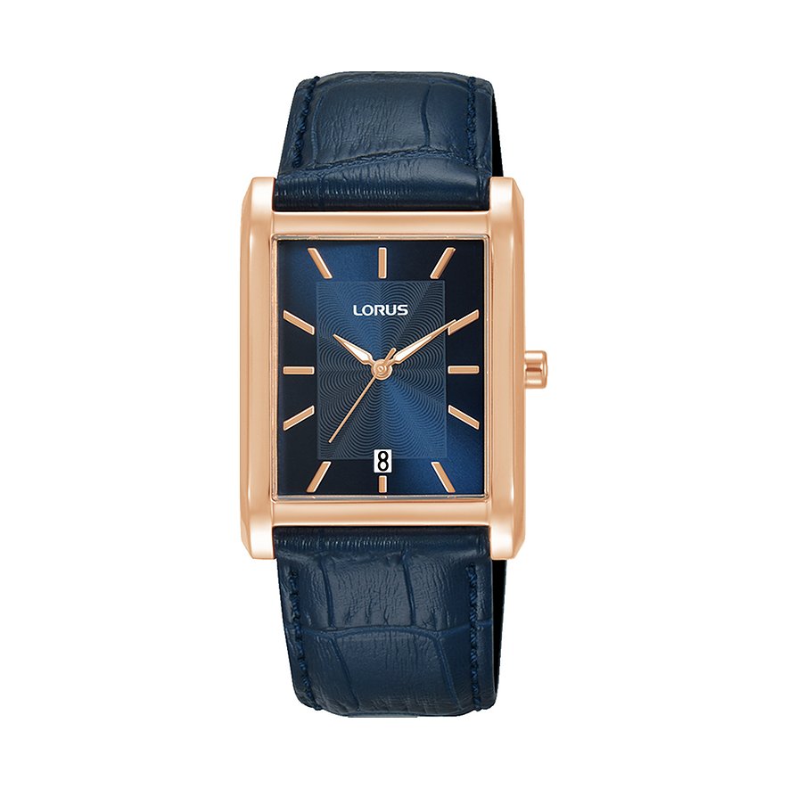 Lorus Damenuhr Classic RH942RX9, Damen, Edelstahl, Armband: Leder, Quarz, analog