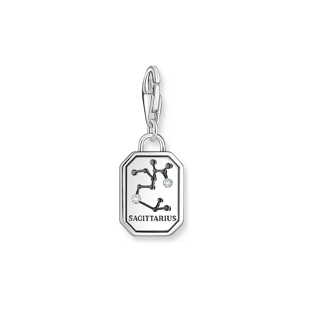 Thomas Sabo Anhänger aus 925er Silber mit Zirkonia und Sternbild Sagittarius.