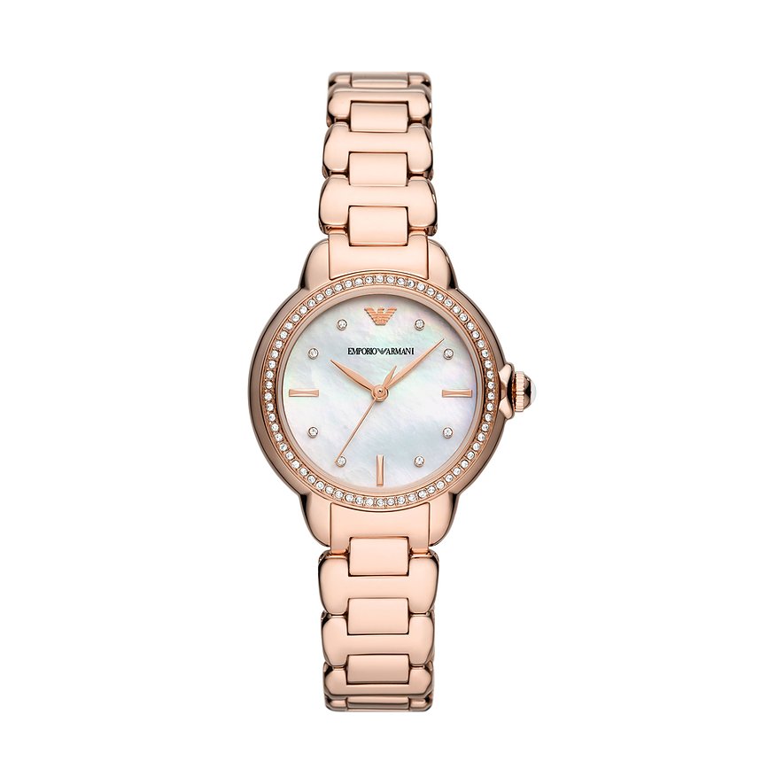 2. Chance - Emporio Armani Damenuhr AR11523, Damen, Edelstahl, Armband: Edelstahl, Quarz, analog