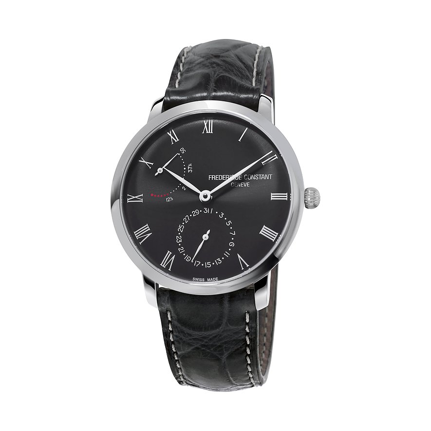 2. Chance - Frederique Constant Herrenuhr FC-723GR3S6, Herren, 375er Edelstahl, Armband: Alligator, Automatik, analog
