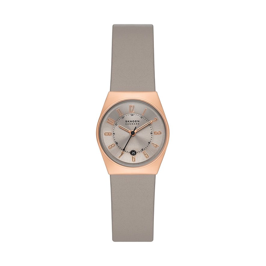 2. Chance - Skagen Damenuhr SKW3052, Damen, Edelstahl, Armband: Leder, Quarz, analog