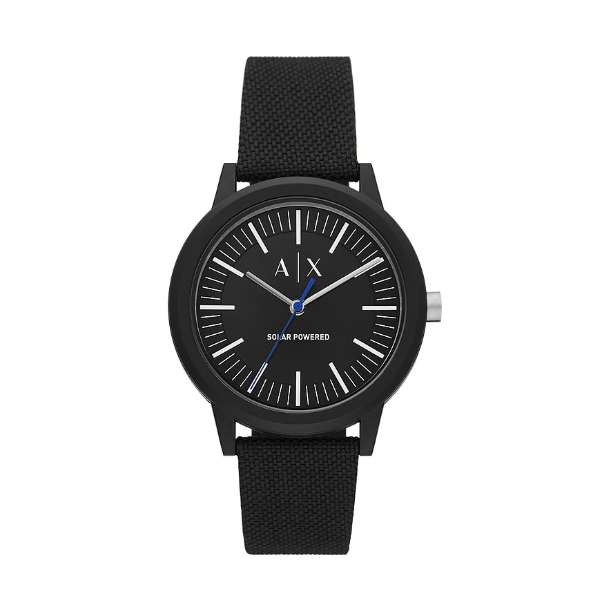 2. Chance - Armani Exchange Herrenuhr AX2735, Herren, Perlon/Nylon, Armband: Textil, Solar, analog