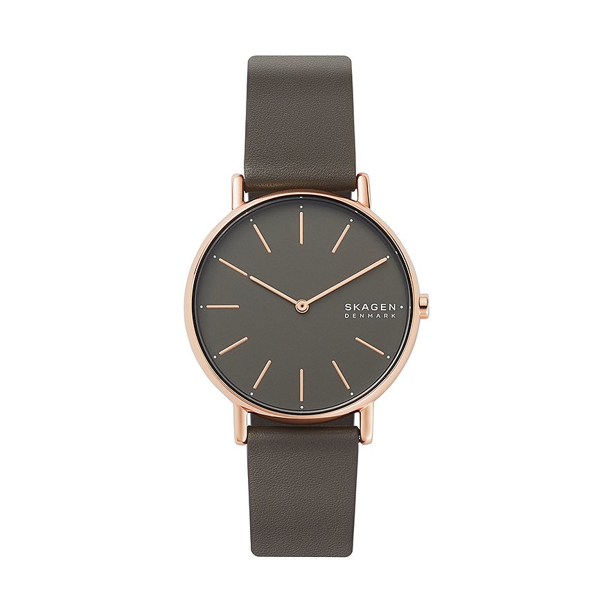 2. Chance - Skagen Damenuhr SKW2794, Damen, Edelstahl, Armband: Leder, Quarz, analog