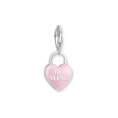 Thomas Sabo Anhänger aus 925er Silber mit rosa Emaille und Zirkonia.