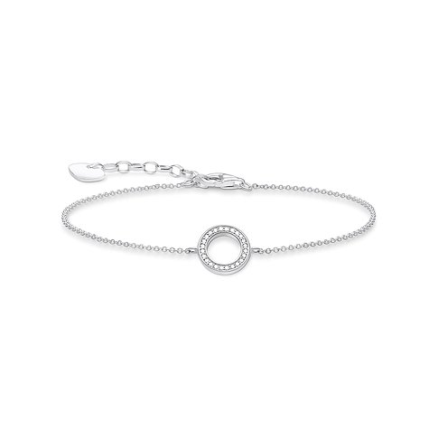 Thomas Sabo Armband aus 925er Silber mit Zirkonia im Pavé-Setting.