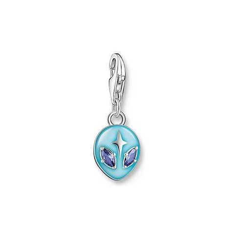 Thomas Sabo Anhänger aus 925er Silber mit Emaille und Glasstein.