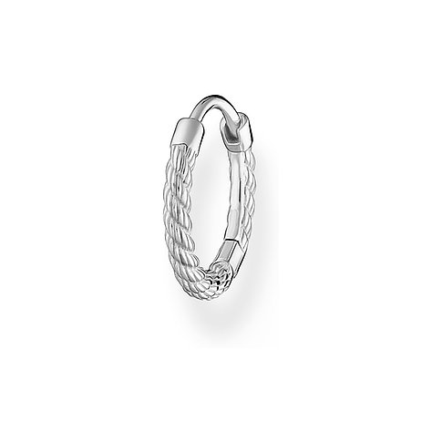 Thomas Sabo Ohrring aus 925er Silber, mit geflochtenem Design.